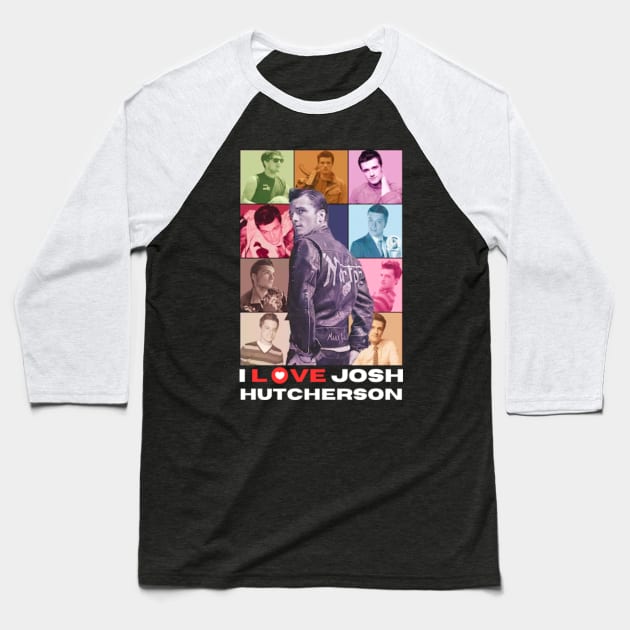 I Love Josh Hutcherson -I heart Josh Hutcherson Baseball T-Shirt by canpu